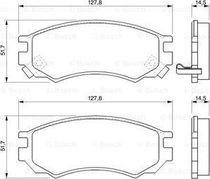 BOSCH 0 986 424 733 - Тормозные колодки, дисковые, комплект autospares.lv