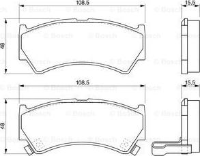 BOSCH 0 986 424 732 - Тормозные колодки, дисковые, комплект autospares.lv