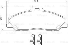 BOSCH 0 986 424 720 - Тормозные колодки, дисковые, комплект autospares.lv