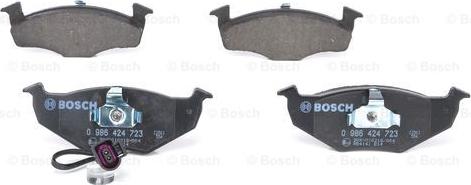 BOSCH 0 986 424 723 - Тормозные колодки, дисковые, комплект autospares.lv