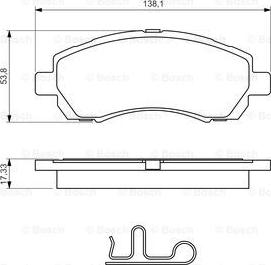 BOSCH 0 986 424 770 - Тормозные колодки, дисковые, комплект autospares.lv