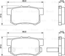 BOSCH 0 986 424 771 - Тормозные колодки, дисковые, комплект autospares.lv