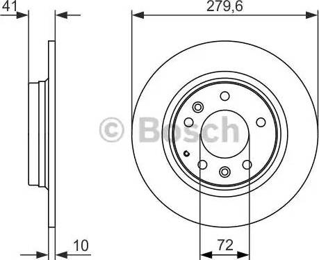 BOSCH 0 986 479 949 - Тормозной диск autospares.lv