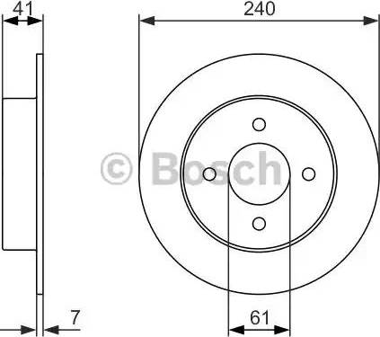 BOSCH 0 986 479 944 - Тормозной диск autospares.lv