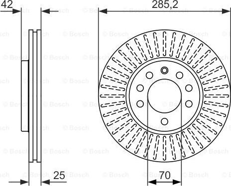 BOSCH 0 986 479 946 - Тормозной диск autospares.lv