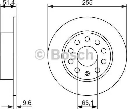 BOSCH 0 986 479 941 - Тормозной диск autospares.lv