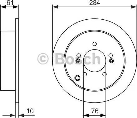 BOSCH 0 986 479 948 - Тормозной диск autospares.lv