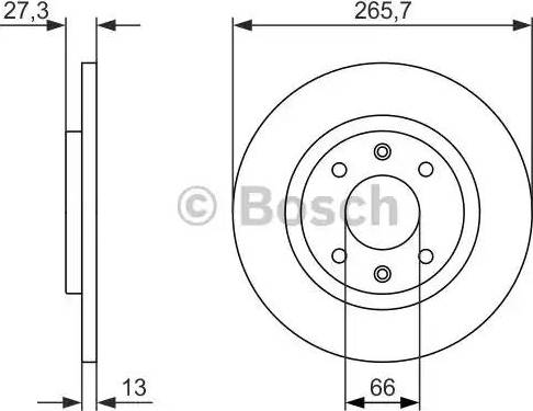 BOSCH 0 986 479 909 - Тормозной диск autospares.lv