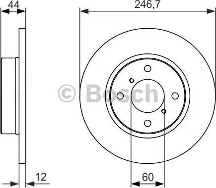 BOSCH 0 986 479 901 - Тормозной диск autospares.lv