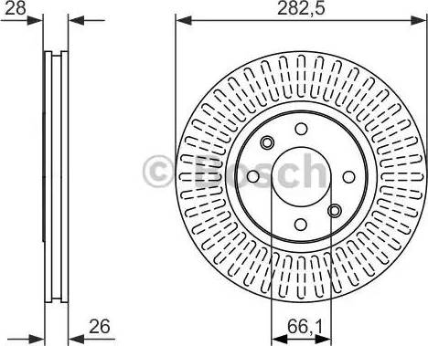 BOSCH 0 986 479 908 - Тормозной диск autospares.lv