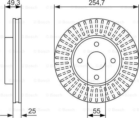 Triscan 54258PRO - Тормозной диск autospares.lv