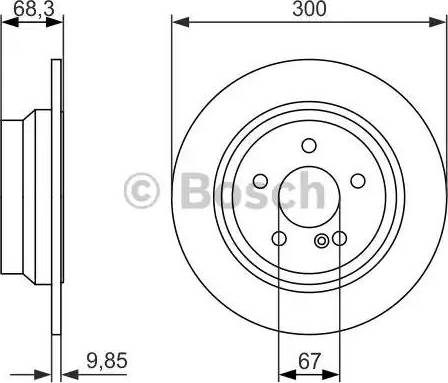 BOSCH 0 986 479 931 - Тормозной диск autospares.lv