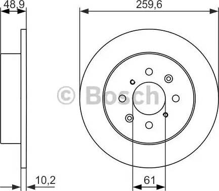 BOSCH 0 986 479 928 - Тормозной диск autospares.lv