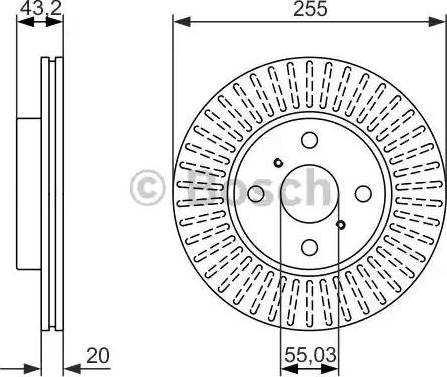 BOSCH 0 986 479 927 - Тормозной диск autospares.lv