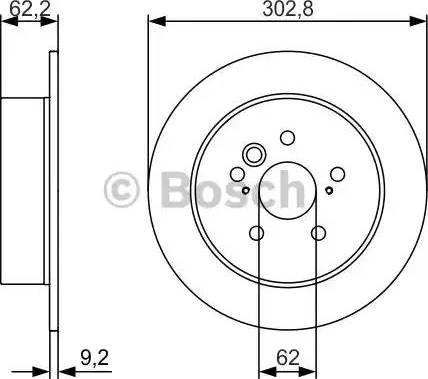 BOSCH 0 986 479 978 - Тормозной диск autospares.lv