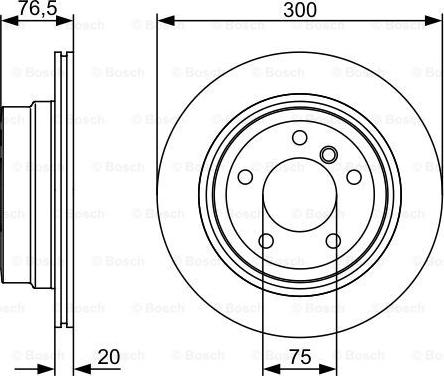 BOSCH 0 986 479 496 - Тормозной диск autospares.lv