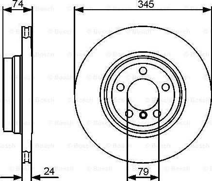 BOSCH 0 986 479 440 - Тормозной диск autospares.lv