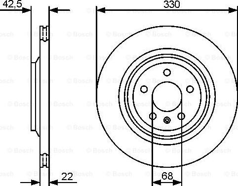 BOSCH 0 986 479 457 - Тормозной диск autospares.lv