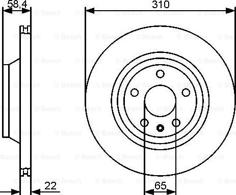 BOSCH 0 986 479 466 - Тормозной диск autospares.lv