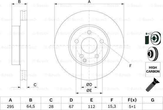 BOSCH 0 986 479 407 - Тормозной диск autospares.lv