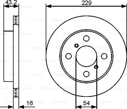 BOSCH 0 986 479 417 - Тормозной диск autospares.lv