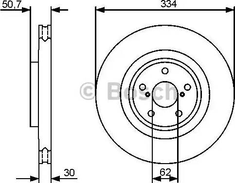 BOSCH 0 986 479 433 - Тормозной диск autospares.lv