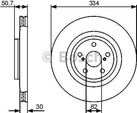 BOSCH 0 986 479 426 - Тормозной диск autospares.lv