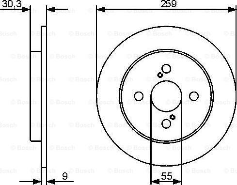 BOSCH 0 986 479 420 - Тормозной диск autospares.lv