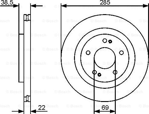 BOSCH 0 986 479 470 - Тормозной диск autospares.lv