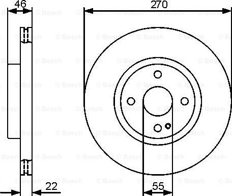 BOSCH 0 986 479 472 - Тормозной диск autospares.lv