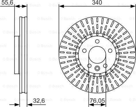 BOSCH 0 986 479 546 - Тормозной диск autospares.lv