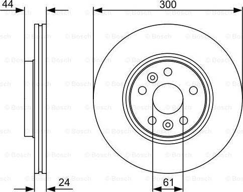 BOSCH 0 986 479 554 - Тормозной диск autospares.lv