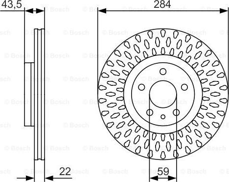 BOSCH 0 986 479 558 - Тормозной диск autospares.lv