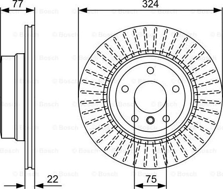 BOSCH 0 986 479 569 - Тормозной диск autospares.lv