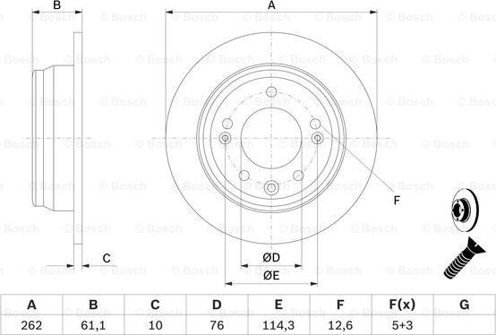 BOSCH 0 986 479 C14 - Тормозной диск autospares.lv