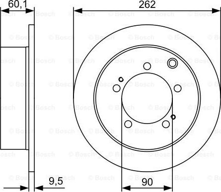 BOSCH 0 986 479 512 - Тормозной диск autospares.lv