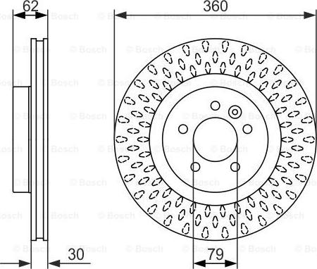 BOSCH 0 986 479 578 - Тормозной диск autospares.lv