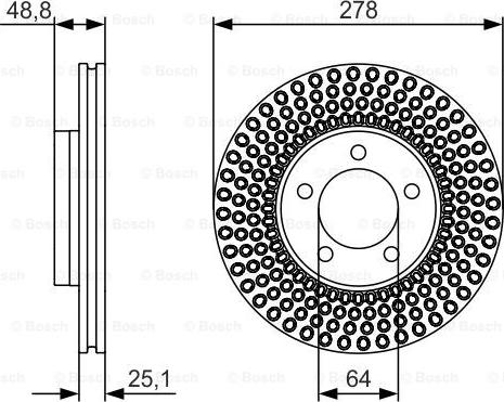 BOSCH 0 986 479 699 - Тормозной диск autospares.lv