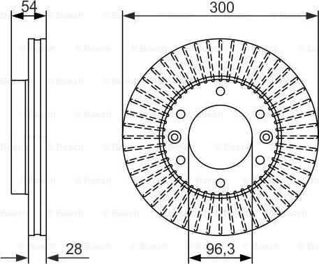 BOSCH 0 986 479 693 - Тормозной диск autospares.lv