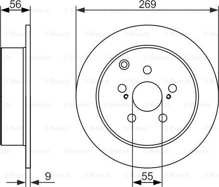 BOSCH 0 986 479 658 - Тормозной диск autospares.lv