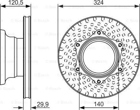 BOSCH 0 986 479 600 - Тормозной диск autospares.lv