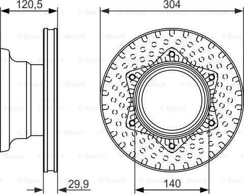 BOSCH 0 986 479 601 - Тормозной диск autospares.lv