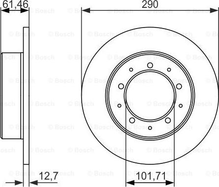 BOSCH 0 986 479 631 - Тормозной диск autospares.lv