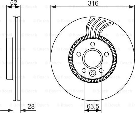 BOSCH 0 986 479 620 - Тормозной диск autospares.lv