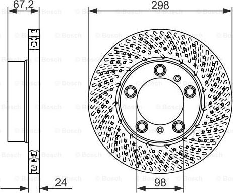 BOSCH 0 986 479 675 - Тормозной диск autospares.lv