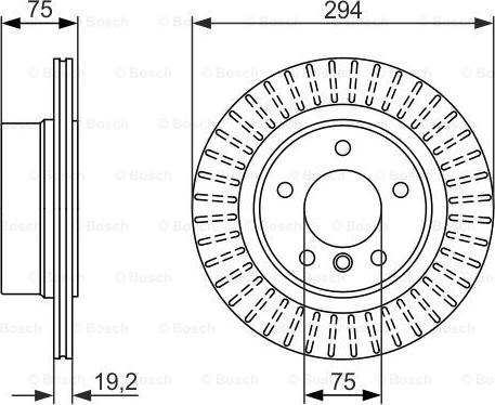 BOSCH 0 986 479 670 - Тормозной диск autospares.lv