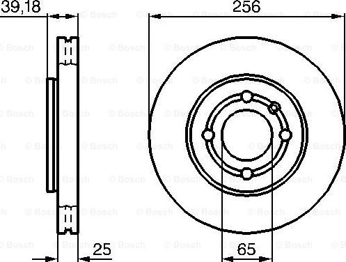 BOSCH 0 986 479 054 - Тормозной диск autospares.lv