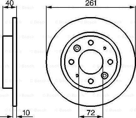 BOSCH 0 986 479 018 - Тормозной диск autospares.lv