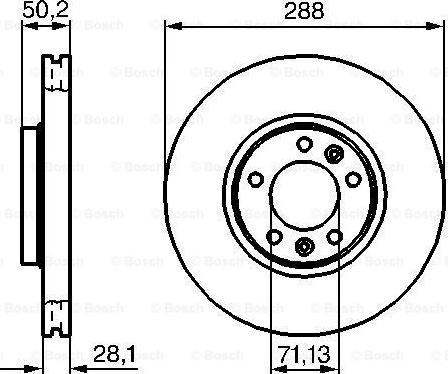 BOSCH 0 986 479 026 - Тормозной диск autospares.lv