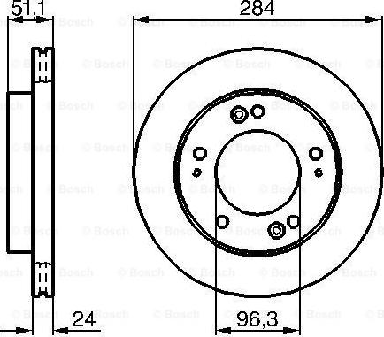 BOSCH 0 986 479 020 - Тормозной диск autospares.lv